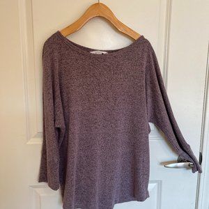Cozy purple knit sweater (medium)